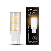 Лампа светодиодная LED 5вт 185-265в G9 теплый, капсульная Gauss (107309105) картинка 